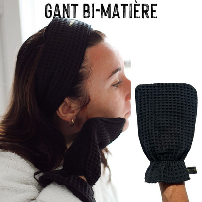 Gant nettoyant bi-matière