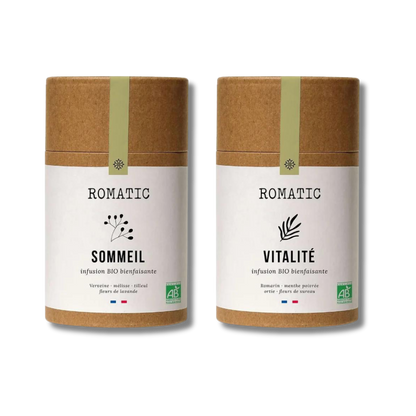 Pack duo infusion bio - Vitalité et Sommeil