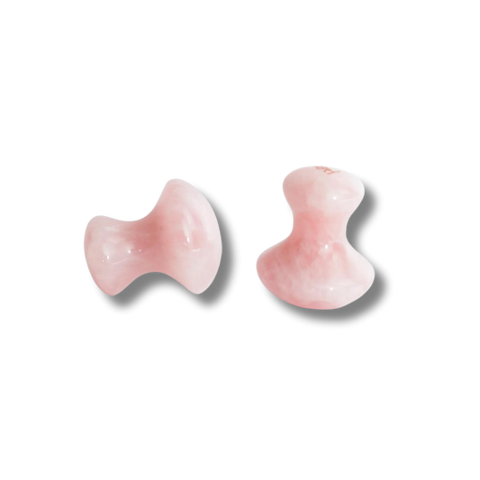 Pierre de massage visage - Mushroom en quartz rose